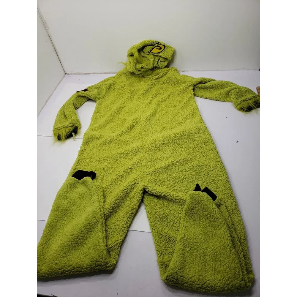 The Grinch One Piece Pajamas Size S/CH Union Suit Boy Girl Christmas Costume